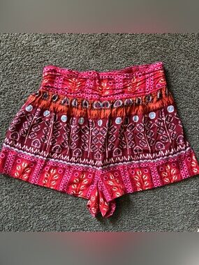 Anthropologie Ruched Wide-leg Shorts, Size XL